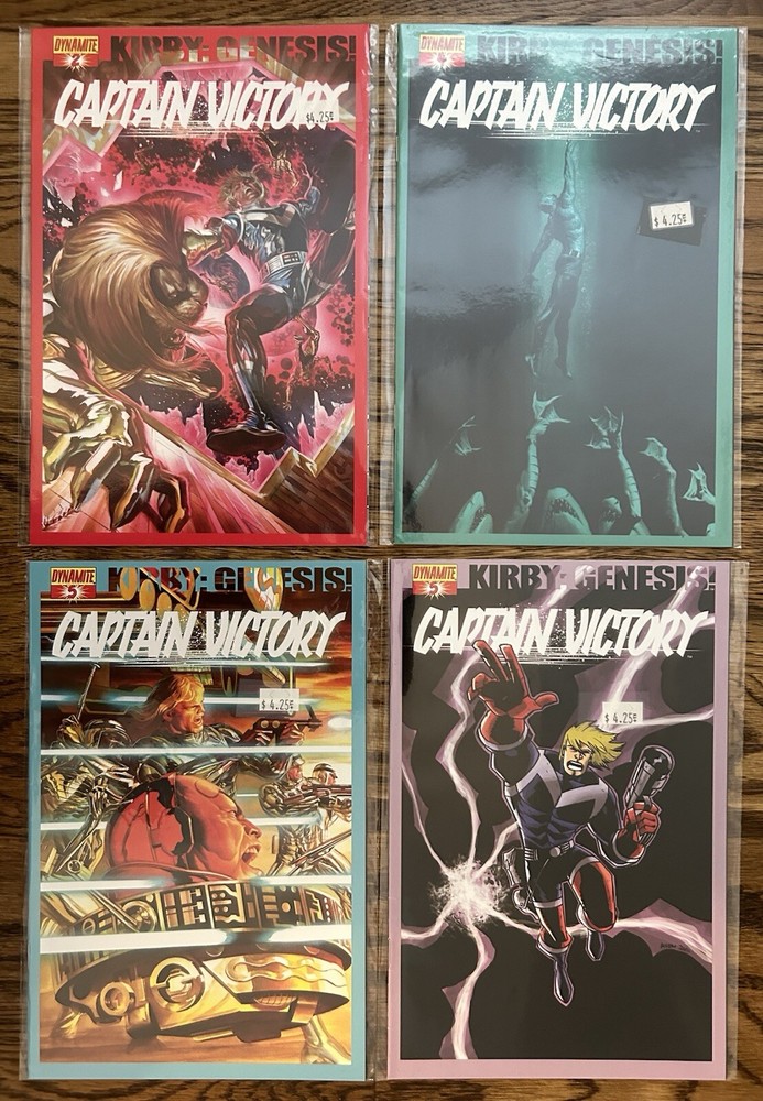 Jack Kirby Genesis Captain Victory #2 4 5 Lot Alex Ross Variant Dynamite 2011 NM