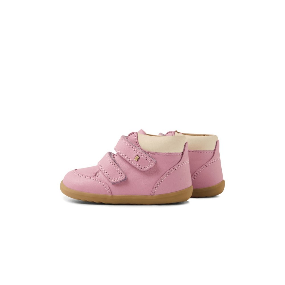 SALE- BOBUX Infant Girls Step Up Timber Lilas Leather Ankle Boots