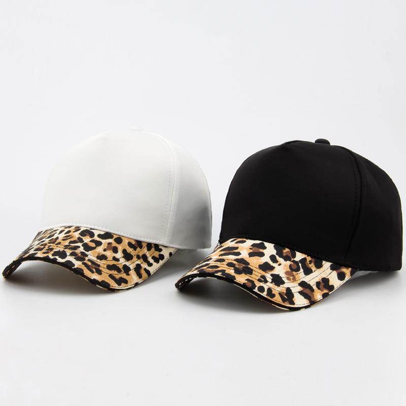 Leopard Print Knitted Cotton Unisex Adjustable Sport Hat Ball Cap Multicolor