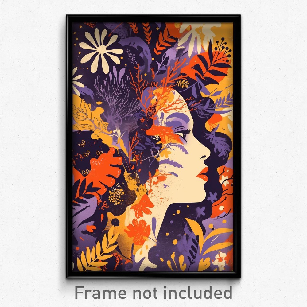 French Psychedelic Retro Film Art Print - Flat Domain Poster