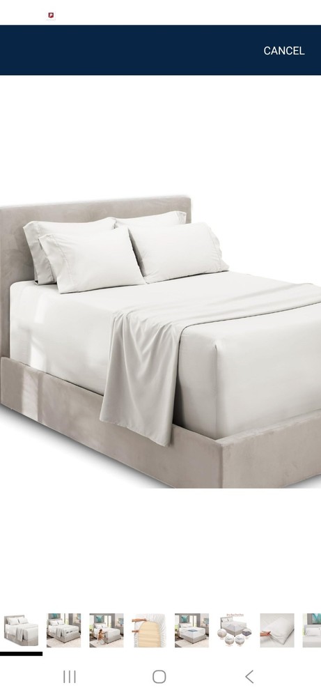 Hearth & Harbor Luxury Soft 6 Piece Bed Sheet Set Extra Deep Pocket Fitted...