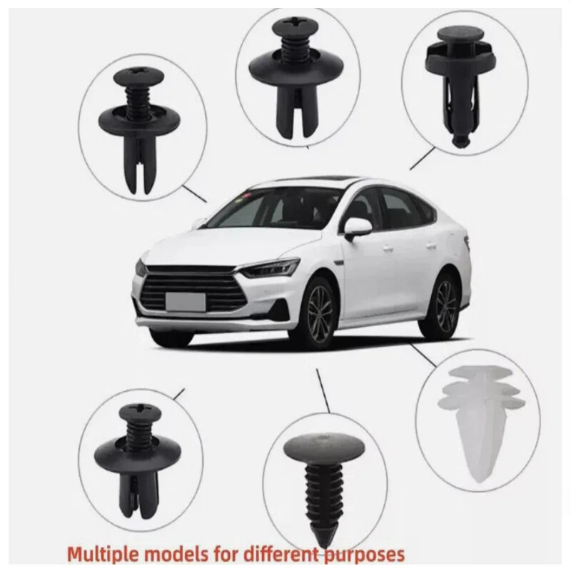 General Purpose Effortless Installation 100pcs Practical Car Buckle Set Boxed