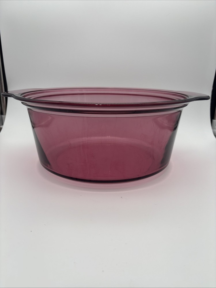 Corning Ware Visions 5 L Cranberry Dutch Oven Stock Pot No Lid