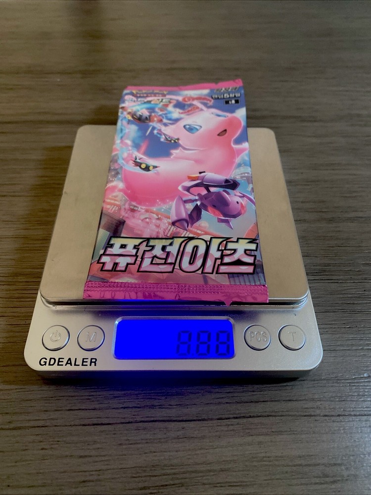 🔥🔥VERY HEAVY! 8.88g! POKEMON FUSION STRIKE BOOSTER PACK KOREAN SEALED