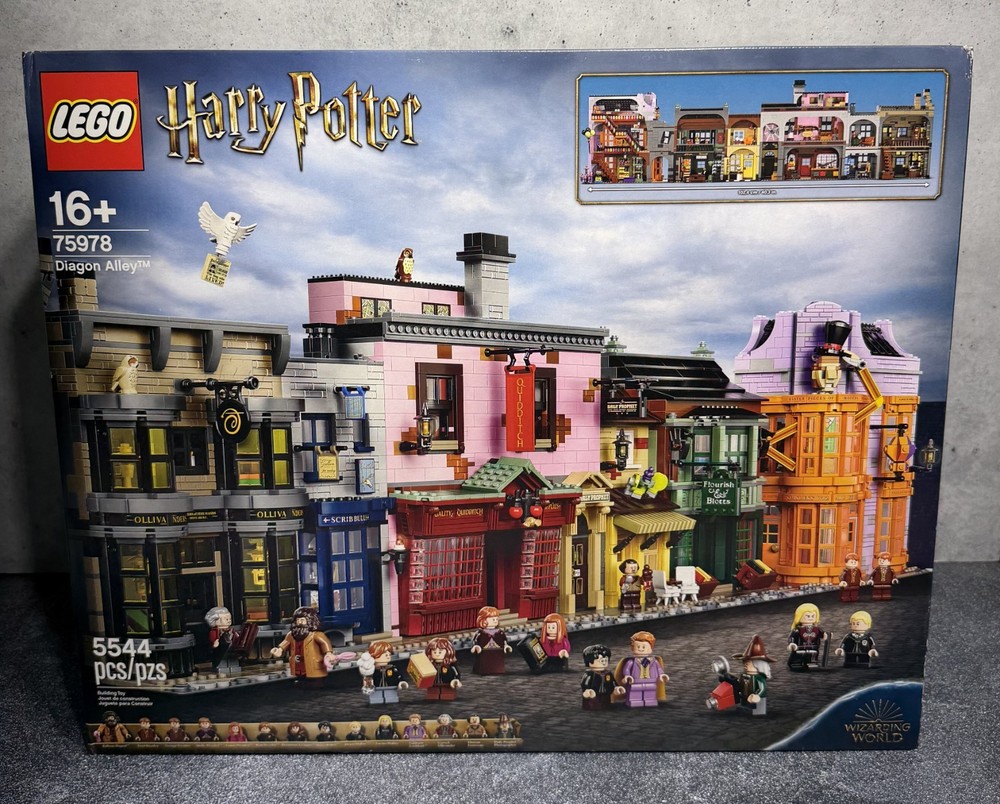 LEGO - Harry Potter Wizarding World - Diagon Alley Set 75978 - Brand New SEALED!