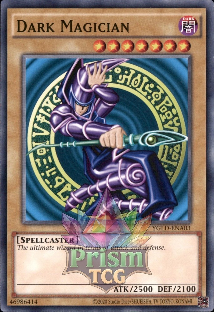 Dark Magician YGLD-ENA03 Yugioh Rare Trading Card