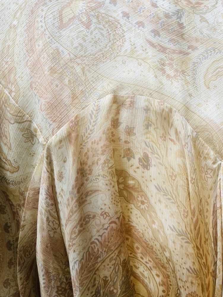 Ralph Lauren Women's Organza Paisley Print Skirt