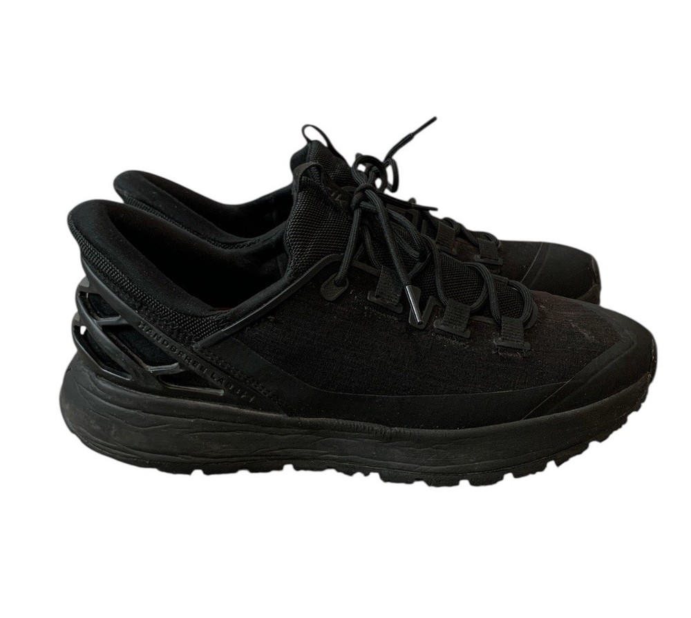 Kizik Black Knit Walking Shoes Mens Size 10 Womens 11.5 Comfort Slip On Chunky