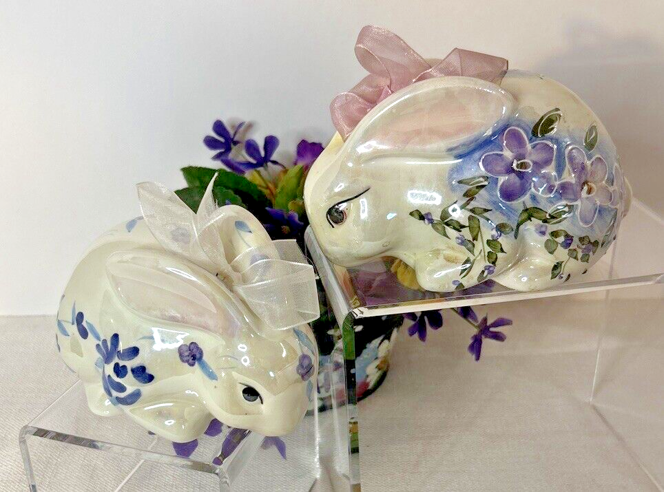 Vintage Pair of Easter Spring Bunnies ~ GKAO