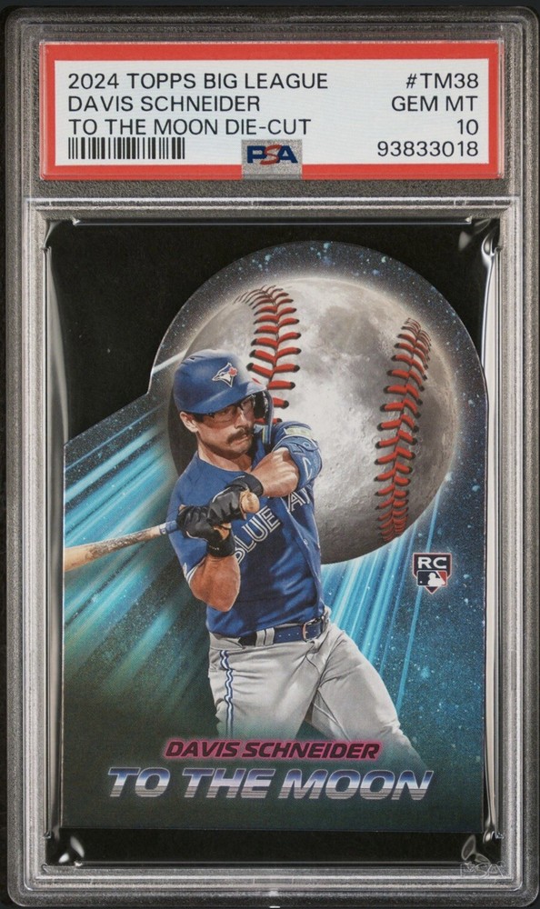 2024 Topps Big League Davis Schneider RC TM38 To The Moon Die-Cut PSA 10 Gem Mint