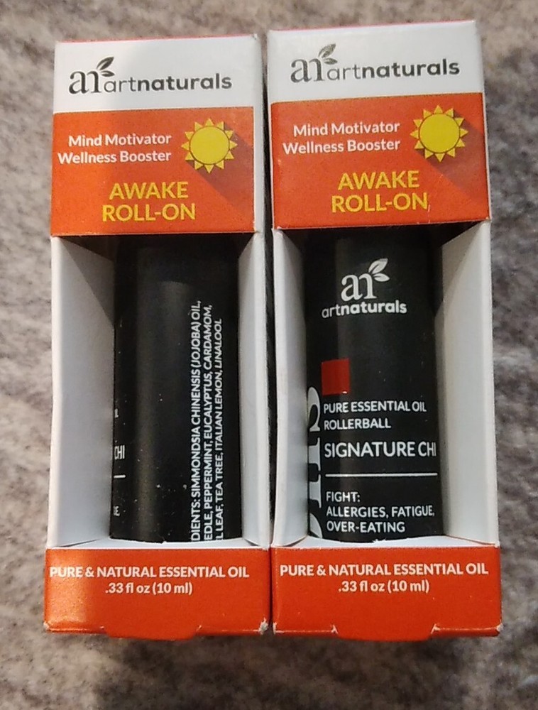 2 Packs Artnaturals, Awake Roll-On, .33 fl oz (10 ml)