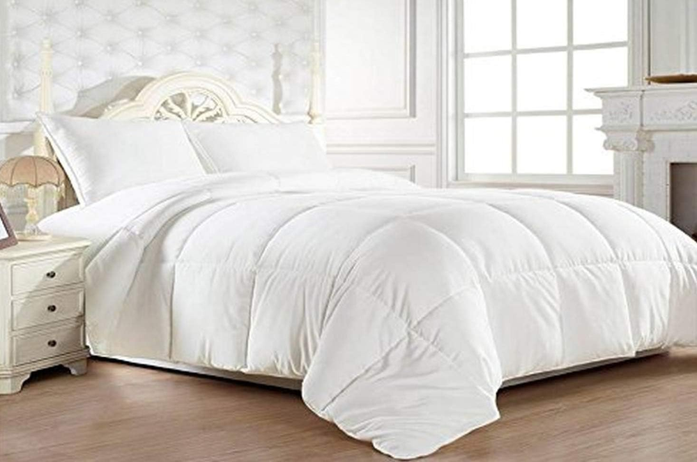 1200 Premier Goose down Alternative Comforter 100% Egyptian Cotton - 750Fill Pow