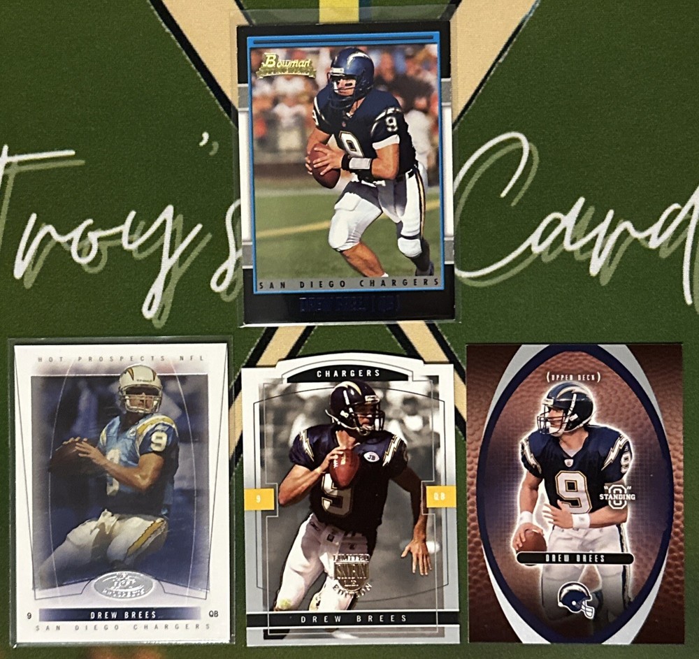 2001 Bowman #164 Drew Brees (RC) Lot