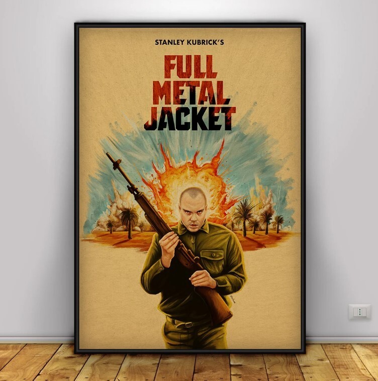 Vintage Full Metal Jacket Movie Poster - Classic Wall Art Home Decor