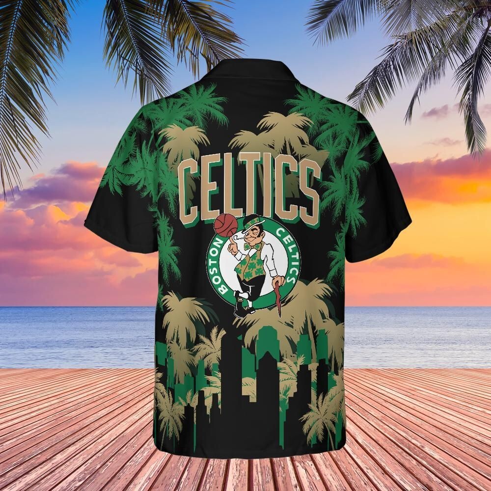 Boston Team Celtic Hawaiian, city connect edition, 2024 basketball fan gifts