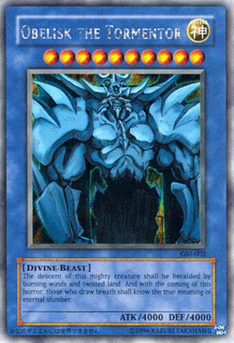 Obelisk the Tormentor GBI-002 Secret Rare Unlimited NM Yugioh Card