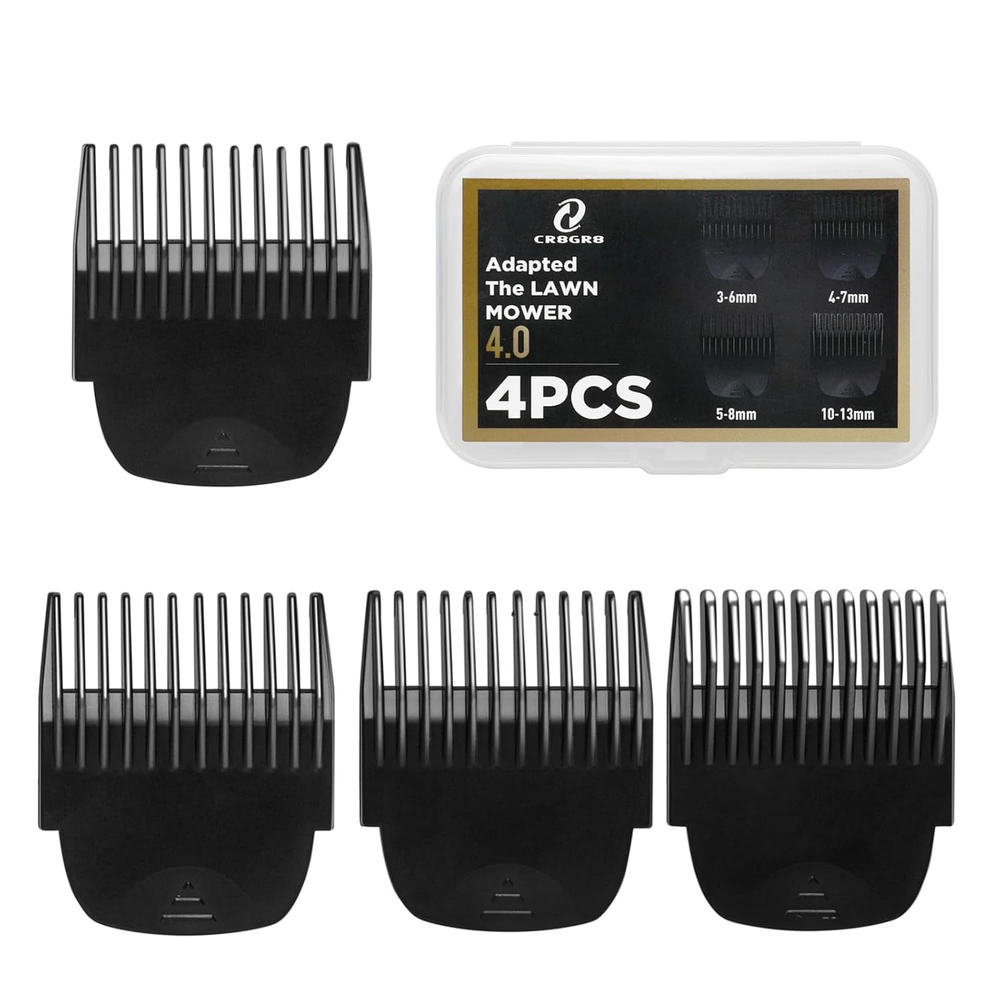 4 Pack Professional Guide Comb Fit for Manscaped the Lawn Mower 4.0 Groin Hair T