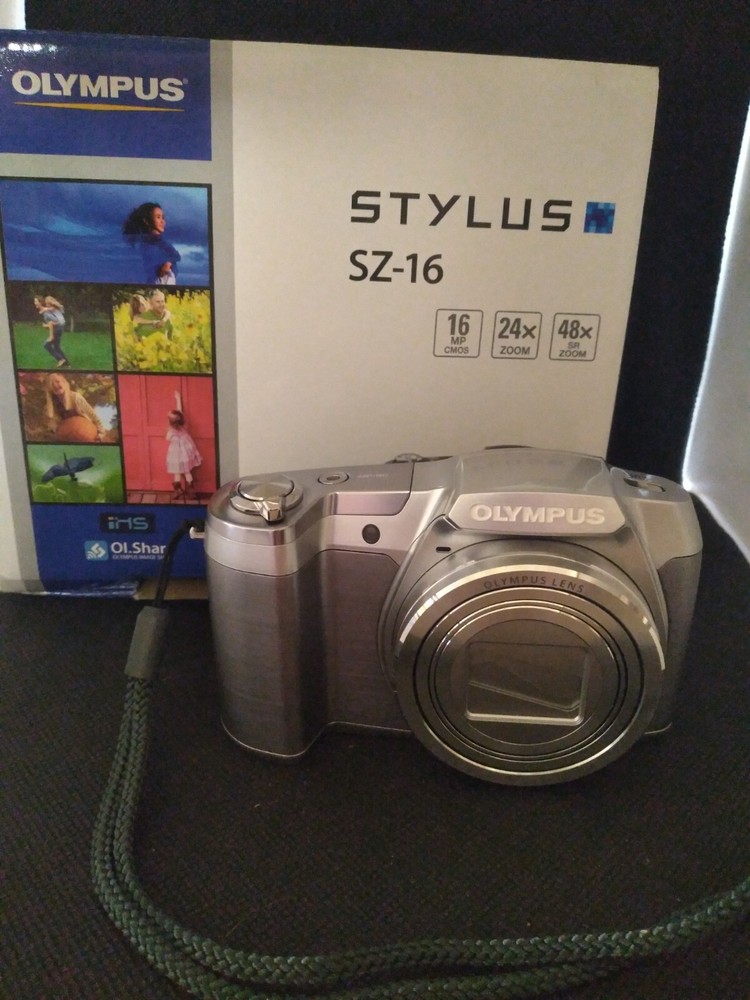 OLYMPUS Stylus SZ-16 16MP HD Digital Camera Silver Body
