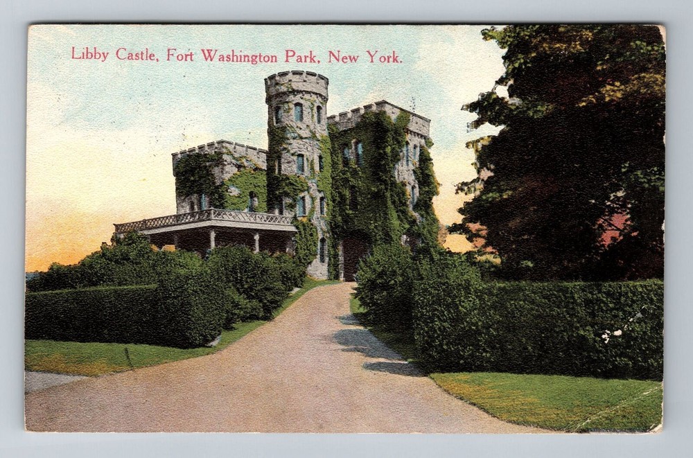 New York City NY,, Libby Castle, Fort Washington c1913 Vintage Souvenir Postcard