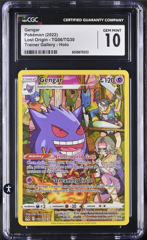 PokEMON 2022 Gengar Lost Origin TG06 TG30 CGC 10 Gem Mint Character Rare