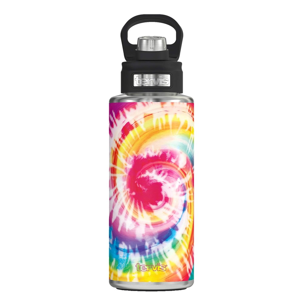 Cotton Candy Tie Dye Insulated Tumbler 32oz Wide Mouth Bottle Stainless Steel