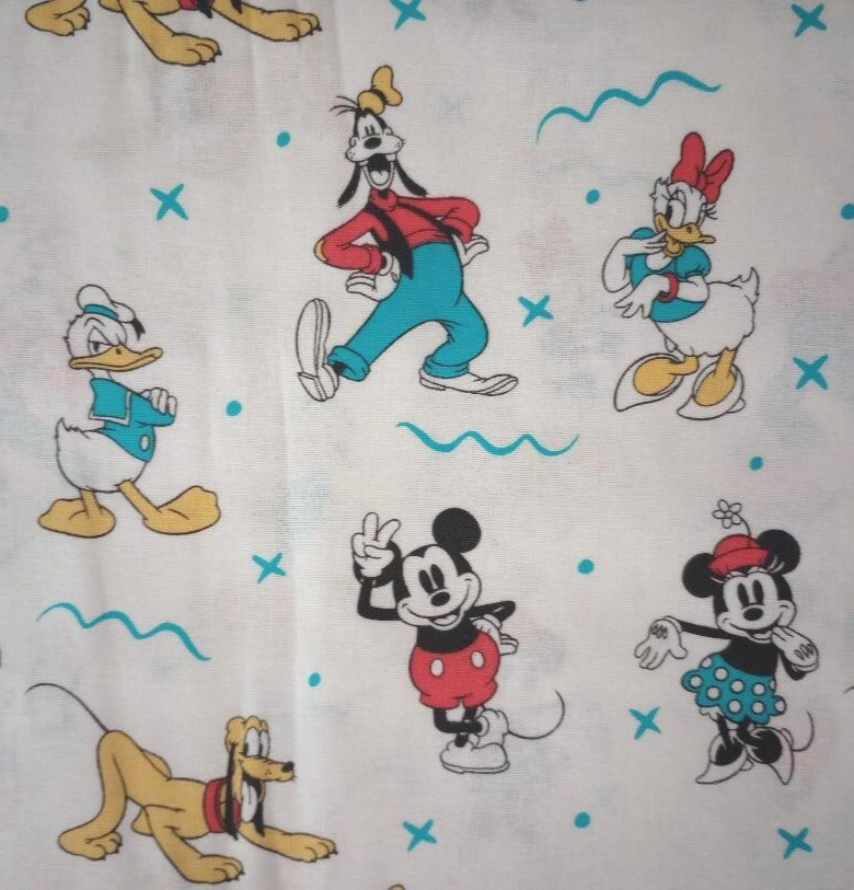 Disney classic mickey minnie fun fabric 14 by 9 inch 1pc