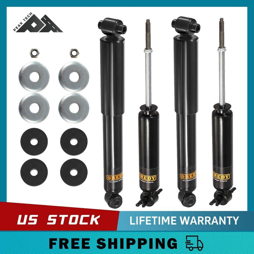 4PC Front Rear Shock Absorbers for 1988 - 1999 Chevrolet GMC C1500 C2500 C3500