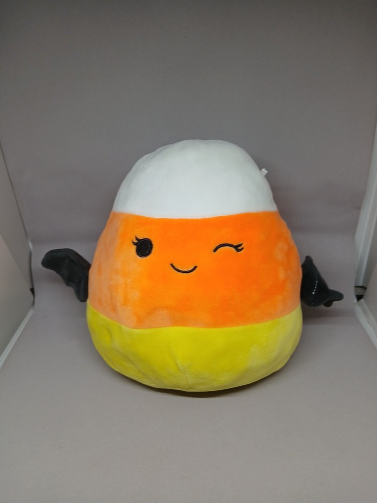 Squishmallows Halloween Casey Candy Corn Bat Plush 8