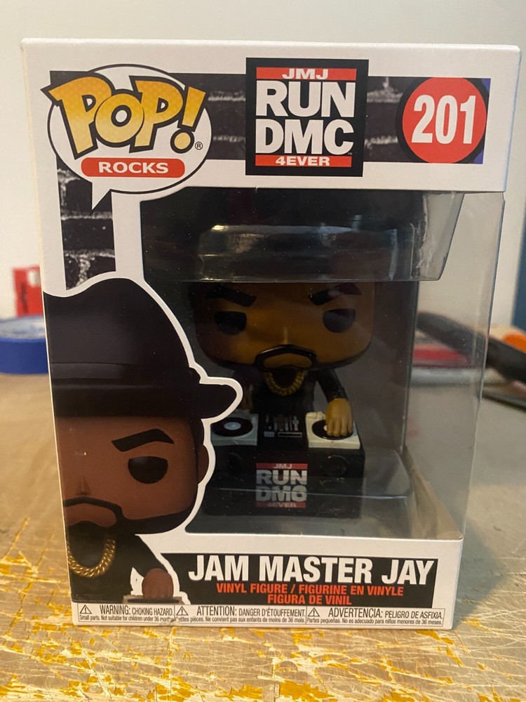FUNKO Pop Vinyl Run DMC JAM MASTER JAY Figure C9+ Vaulted