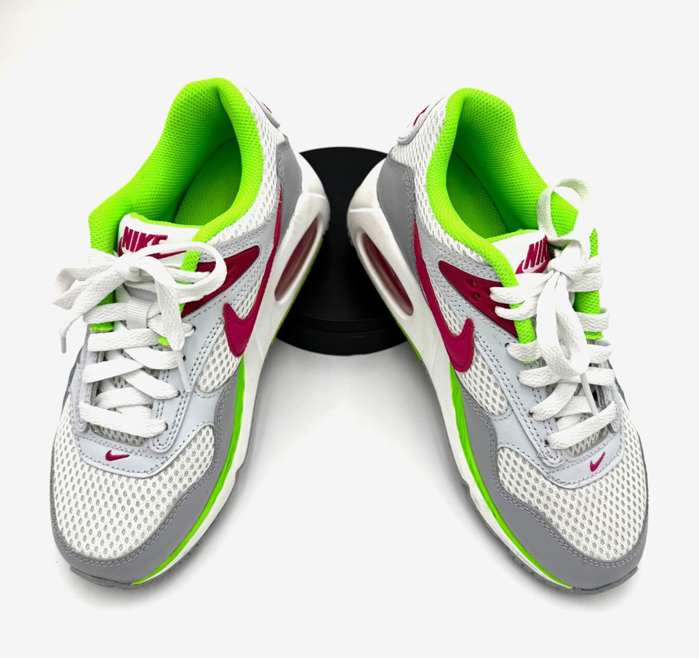 Nike Air Max Excee Women's Size 6 Running Shoes White Pink Neon Green Pre Owned