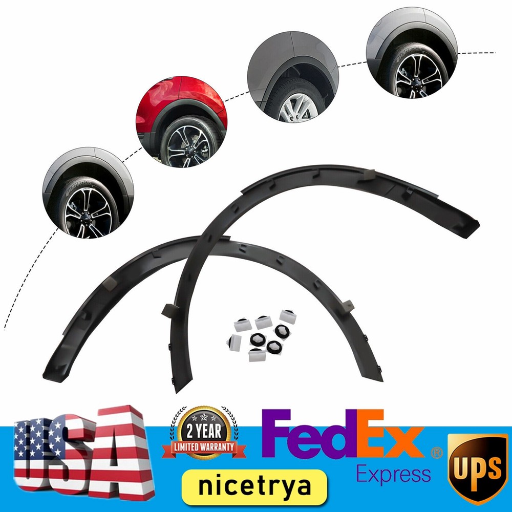 Rear Fenders Flare Wheel Well Arch Molding For Ford Explorer 2011 2012-2015 2PCS