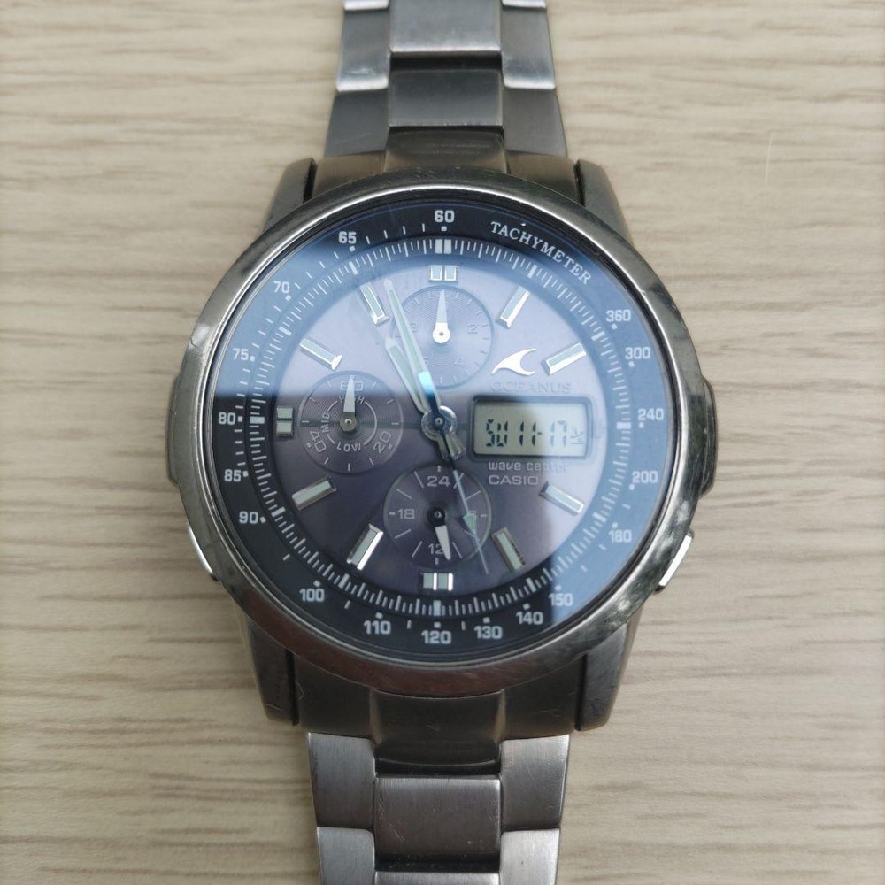 CASIO OCEANUS OCW-500TDJ Wave Ceptor Tough Solar Men's Watch Gray
