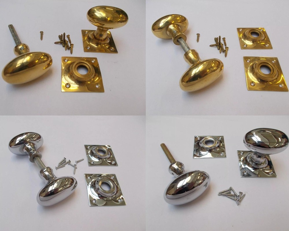 Traditional retro Door rim Mortice knobs Old vintage  Solid brass knobs