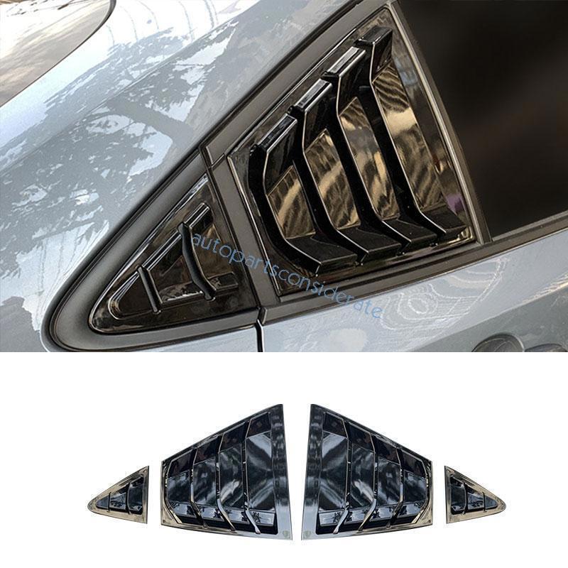 Glossy Black Side Window Vent Louver Shutter Cover for 2020-2025 Toyota Corolla Trim
