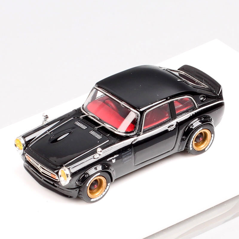 YTM 1/64 Scale Tiny Honda S800 Car Model Resin Diecast Toy Vehicles Black