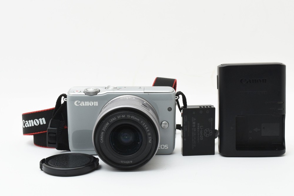 Canon EOS M10 18MP Digital Camera Gray Earth Color w/ EF-M 15-45mm IS STM #2323