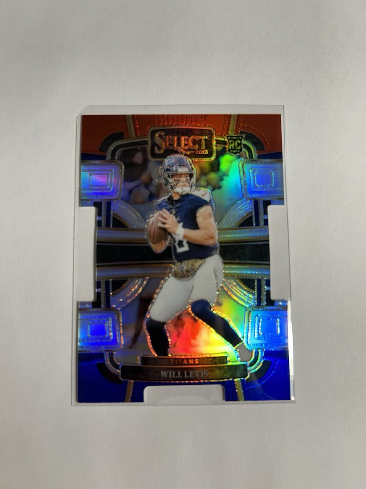 2023 Panini Select RED WHITE BLUE DIE CUT PRIZM Will Levis Rookie RC Card #96