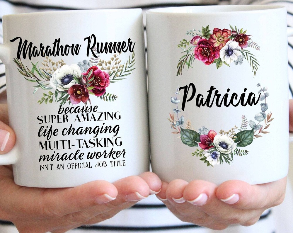 Marathon Runner Gift Mug For Women L Thank You Appreciation Birthday Christmas