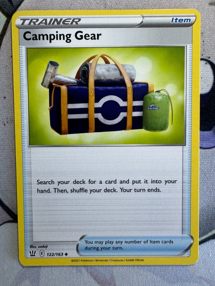 Camping Gear Non Holo English Pokemon TCG BKO586