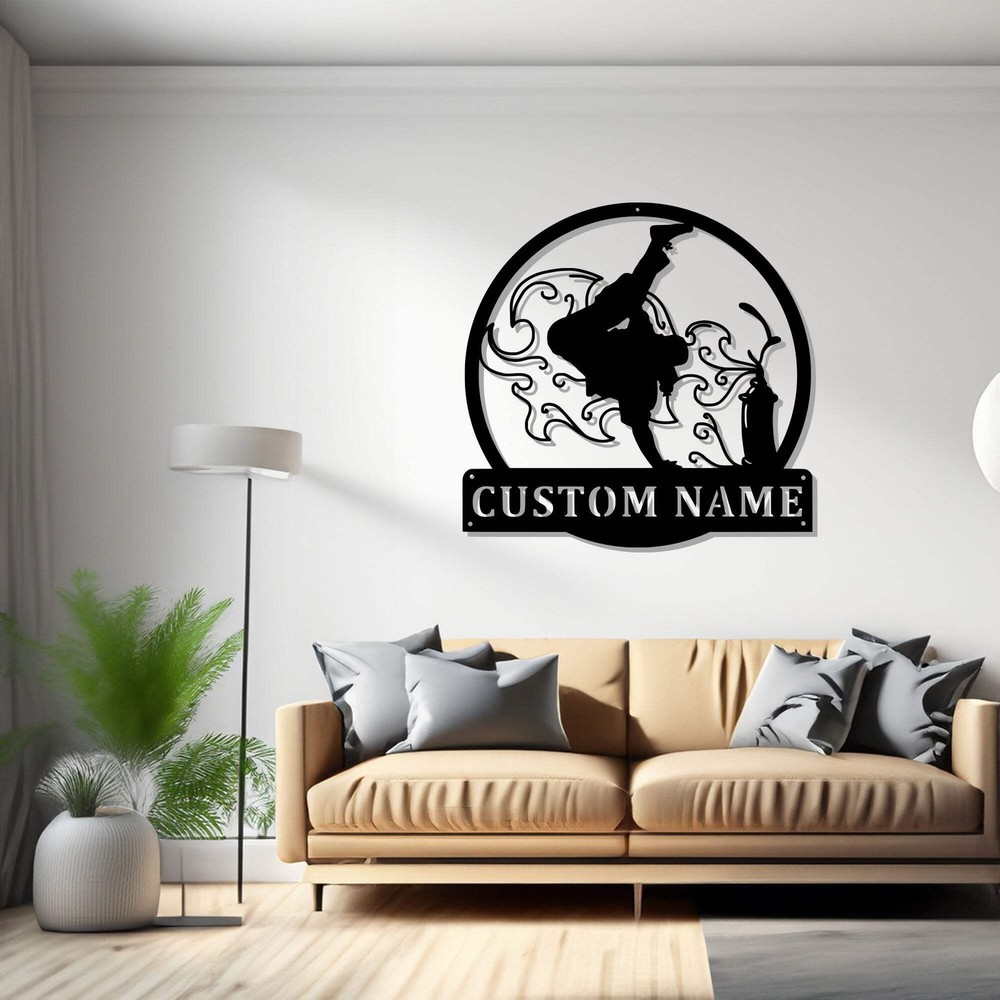 Custom Hip Hop Metal Wall Art,Personalized Hip Hop Name Sign Decoration For Room