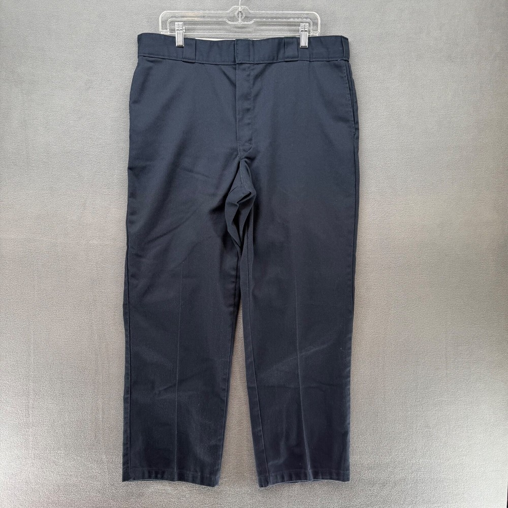 Dickies Original Fit 874 Work Pants for Men 38x30 Blue Durable Uniform Wear