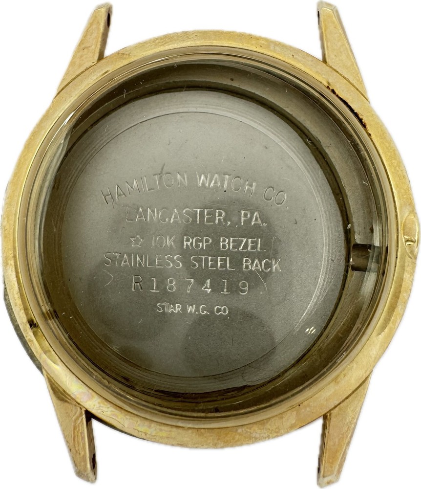 Vintage Hamilton Jeffrey Men's 10k Gold Plated Wristwatch Case