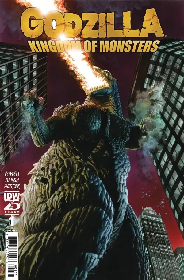 Godzilla Comic 1 Kingdom of Monsters Cover A Ross Foil 2025 70th Anniversary Edition IDW