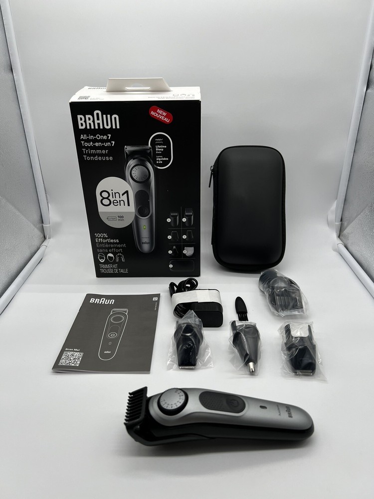 Braun Series 7 7410 8-in-1 All-in-One Trimmer for Beard Body and Hair