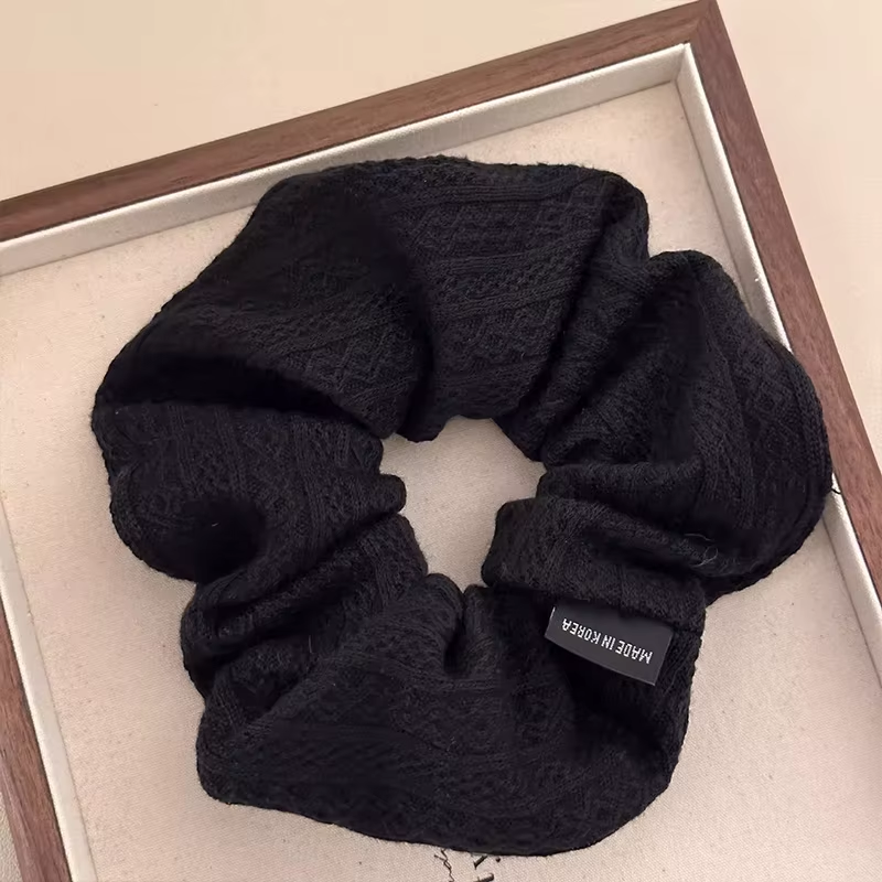 Vintage Knitting Pattern Large Intestine Scrunchie for Women Sweet Hair Hair Ban