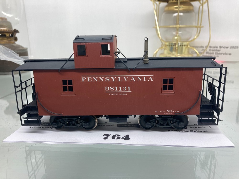 764 Alco Models Pennsylvania N6a Cabin Caboose Ft Wayne Div Brass O Scale 2 Rail
