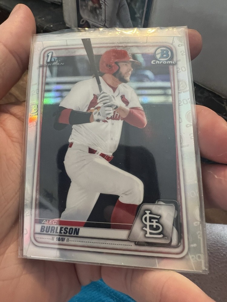 2020 Bowman Chrome Alec Burlson RC⚡️REFRACTOR⚡️1st Cardinals