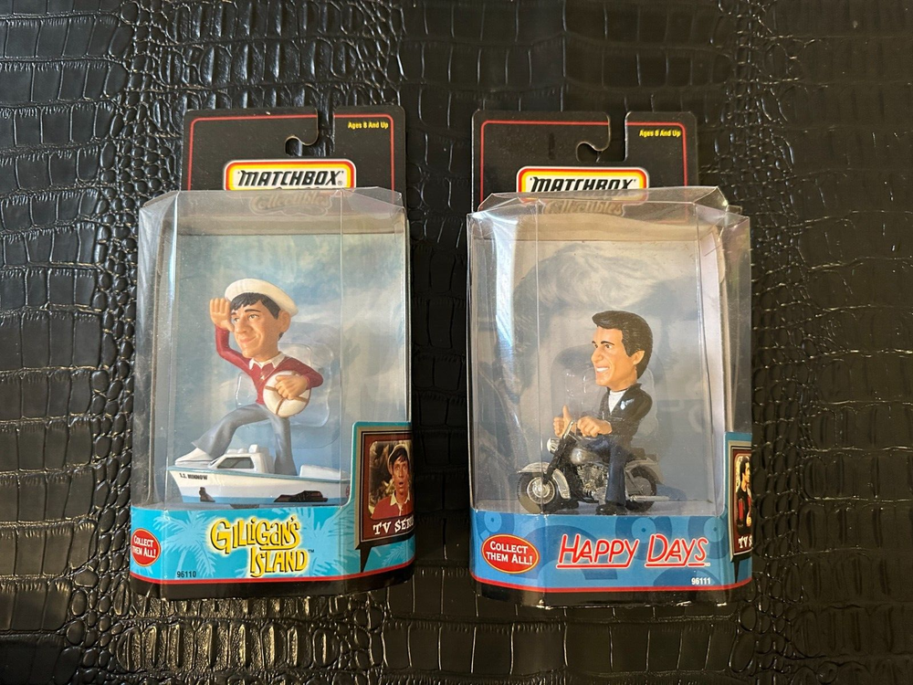 1999 Matchbox Collectibles Character Happy Days Fonz & Gilligans Island (S6)