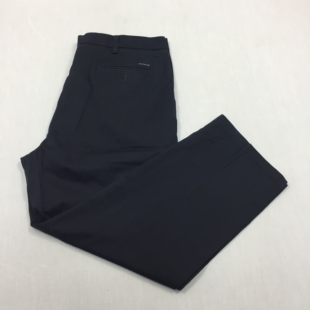 Dockers Chino Trousers Cotton Pants Straight Fit Mens Size 40W 29L Black