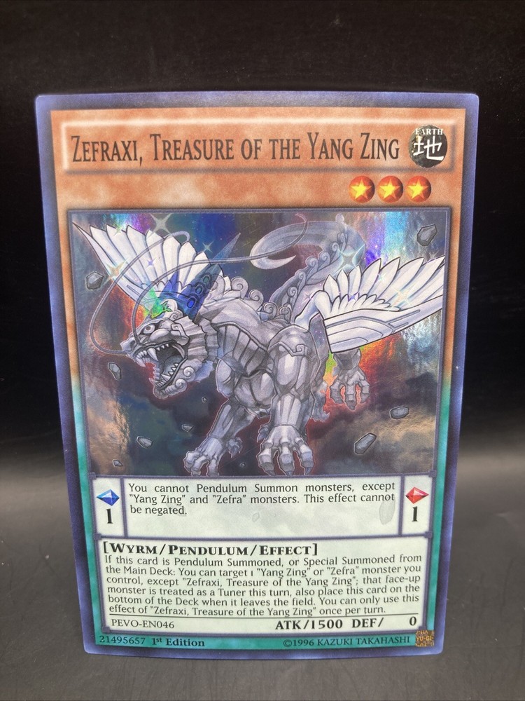 Zefraxi Yang Zing Treasure PEVO-EN046 1st Ed Pendulum Evolution